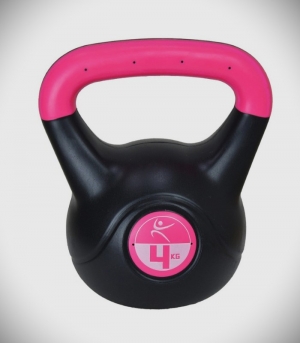 Činka kettlebell 4 kg plastový plášť