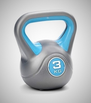 Činka kettlebell 3 kg plastový plášť