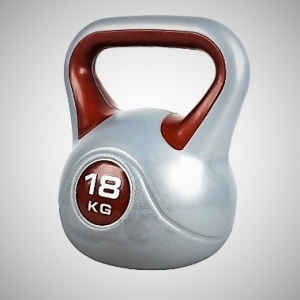 Činka kettlebell 18 kg plastový plášť