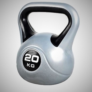 Činka kettlebell 20 kg plastový plášť